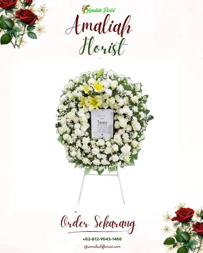 Krans Bunga Duka Cita di Patangpuluhan
